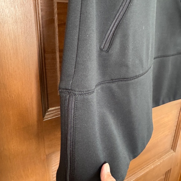 Athleta Black Sleeveless Tunic Dress Fleece Lined, Black, MP - Picture 4 of 8